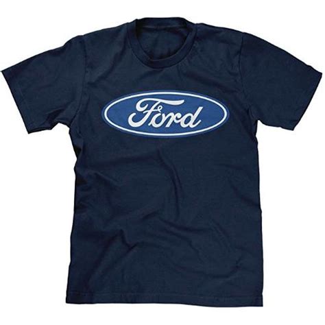 Mens Blue Ford Logo T Shirt Blue Oval Trucks