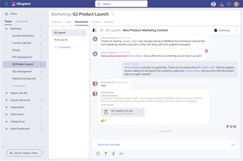 Announcing Slingshot The All In One Workplace Where Teams Come To