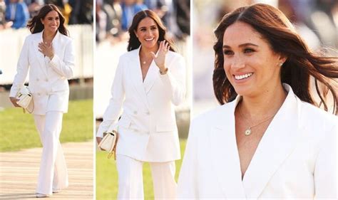 Meghan Markle Steps Out In 6k Designer White Outfit For Invictus Games