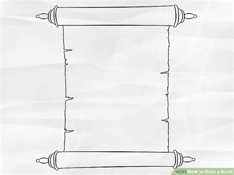 How To Draw A Scroll 6 Steps With Pictures Wikihow