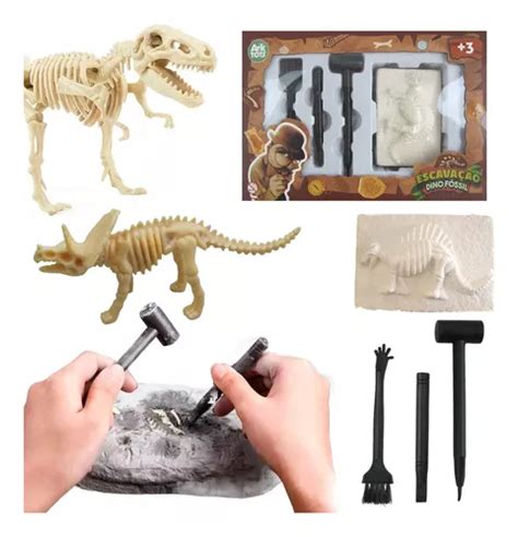 Kit Escavação Ovo Dinossauro Fosseis Arqueologia Dino MercadoLivre