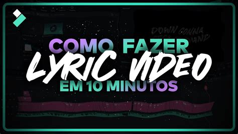 Como criar um LYRIC VIDEO VÍDEO LETRA DE MÚSICA em 1O MINUTOS