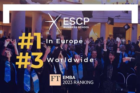 FT ranking | ESCP EMBA ranks 1st in Europe & 3rd worldwide