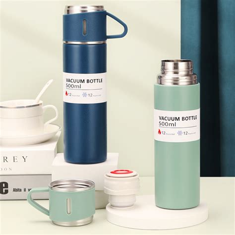 Jual Thermos Vacum Flask Set 3 In 1 Tumbler Set Thermos Stainless