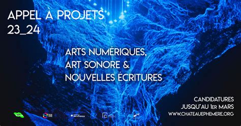 Appel 2023 Résidences Arts Numériques Arts Sonores et Nouvelles