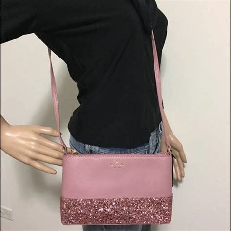 Kate Spade Bags Kate Spade Pink Glitter Crossbody Shoulder Bag