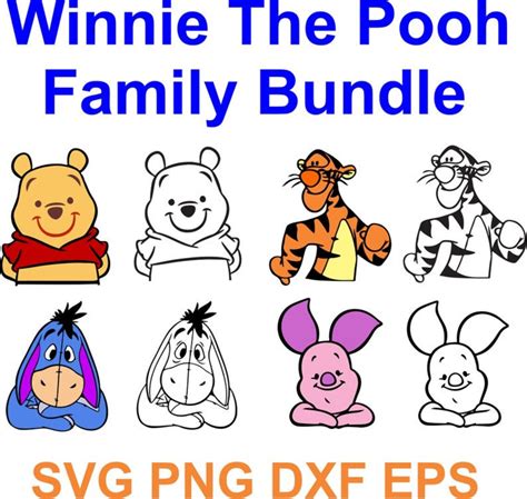 Disney Winnie The Pooh SVG Bundle SVGpngdxf Cricut Etsy