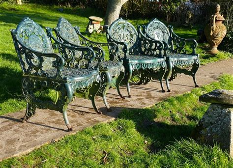 Antiques Atlas Vintage Coalbrookdale Style Cast Iron Chairs Set