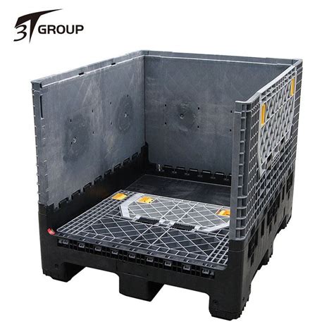 China Vented Folding Plastic Pallet Boxes Suppliers Manufacturers