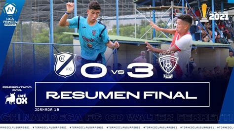 RESUMEN Jornada 18 Torneo Clausura 2021 Chinandega FC 0 3 CD