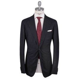 Kiton Black Wool 14 Micron Suit IsuiT