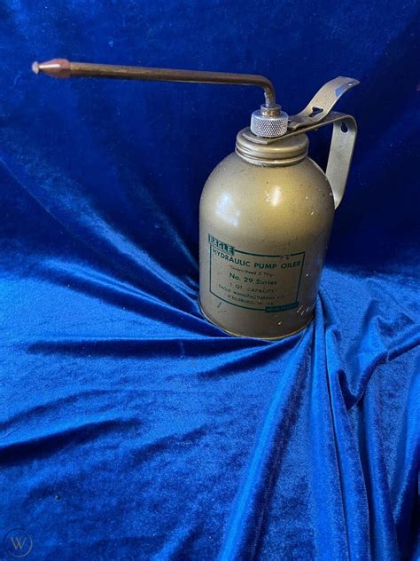 Vintage Eagle Hydraulic Pump Oiler Oil Can No29 Series Works 1 Quart