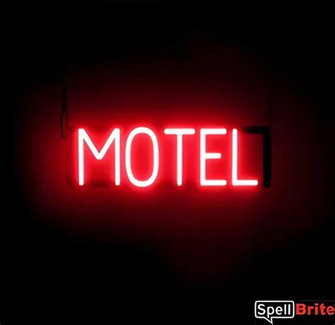 Motel Lichtreclame Neon Led Bord Verlicht Spellbrite 53 X 16 Cm 6 Dimstanden Bol