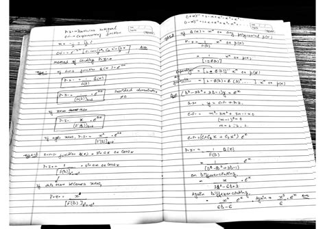 Solution Differential Equations Math Handwritten Notes Studypool