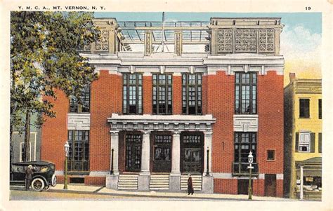 Mt Vernon New York Ymca Exterior Street View Antique Postcard K35228