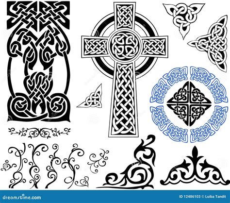 Variety Of Celtic Symbols Set Stock Image 175557253