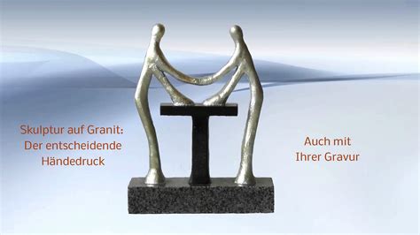 Eine Besondere Skulptur In Bronze Und Granit Kunst Als Geschenkidee F R