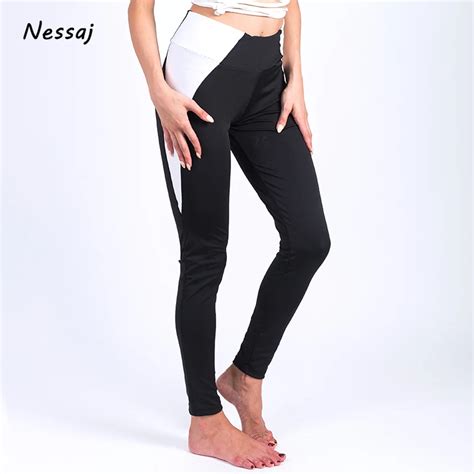 Nessaj 2018 Fashion Slim Black Color Leggins Spandex Stretch Leggings