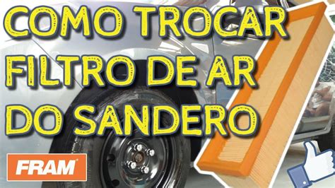 Como trocar filtro de ar do sandero Faça você mesmo YouTube