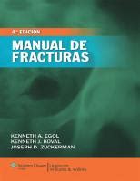 Manual De Fracturas Koval Pdfcoffee