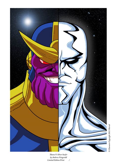 Thanos Vs Silver Surfer – Andrew Fitzgerald – COMICS2MOVIES