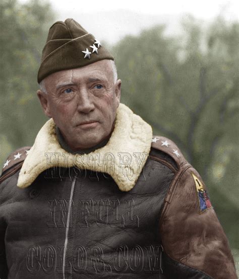 General George Patton Color Tinted Photo World War Ii 2 Ww2 Wwii Ebay