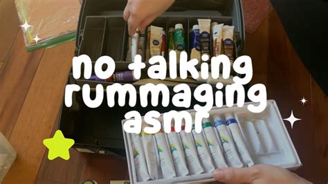 Organization Rummaging ASMR ARTBOX Art Supplies YouTube