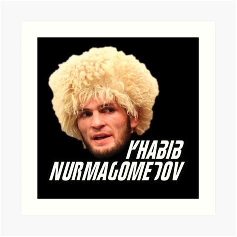 Lámina artística Khabib Nurmagomedov The Eagle Fan ART Artista