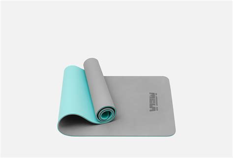 MELA Коврик для йоги и фитнеса Yoga mat Светло-серый 1 шт — купить в Москве