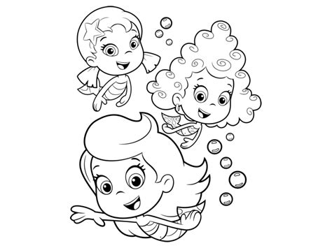 Bubble Guppies Oona Coloring