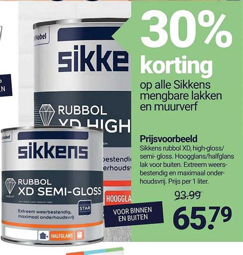 Op Alle Sikkens Mengbare Lakken En Muurverf Korting Aanbieding Bij