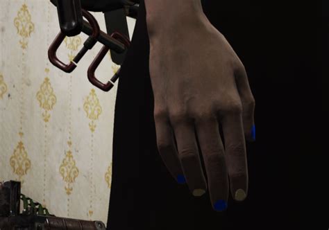 Blue And Yellow Nails Female Only At Fallout 76 Nexus Mods And Community