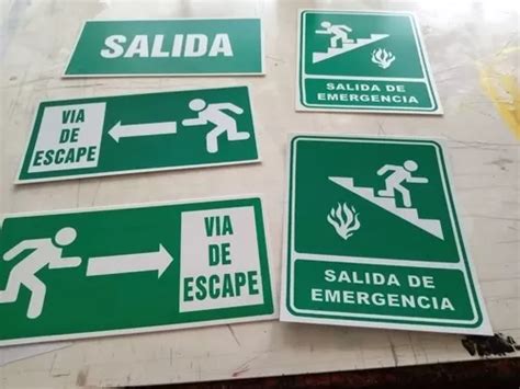 Señalización Salida De Emergencia Extintor Riesgo Electr en venta