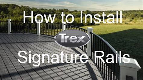 How To Install A Trex Signature Aluminum Deck Railing Trex Youtube Youtube