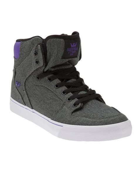 Supra High Tops In Gray For Men Grey Lyst
