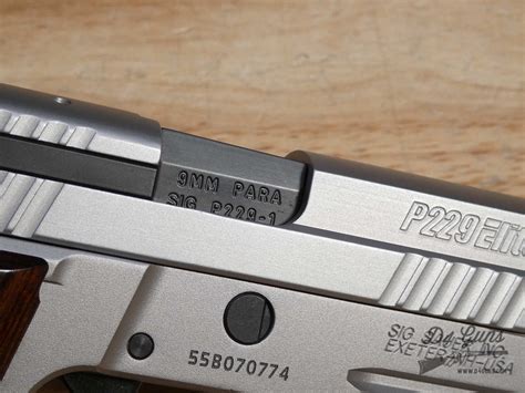 Sig Sauer P Elite Mm Stainless Talo Lnib Rare Ase Semi