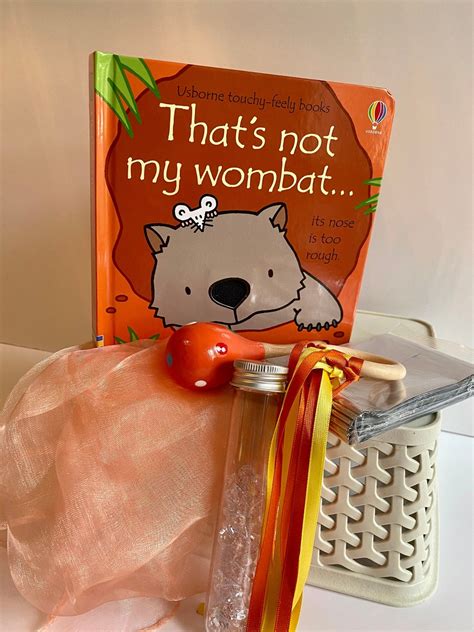 Thats Not My Wombat Book Sensory T Set Foil Blanket Etsy