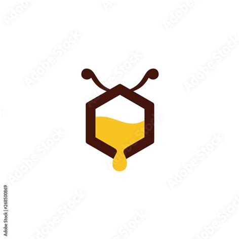 Honey Bee Concept Vector Logo Design