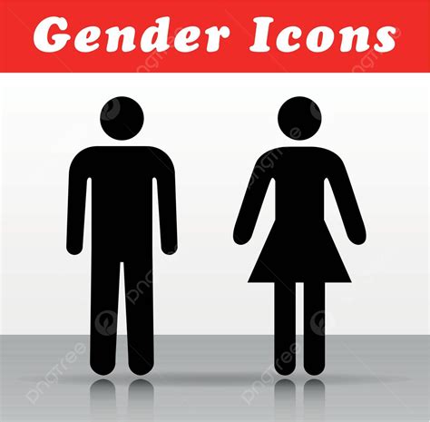 Man And Woman Vector Icons Illustration Man Toilet Vector Illustration