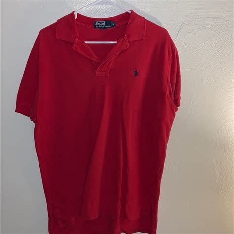 Classic Vintage Polo Ralph Lauren Polo Shirt Red Gem