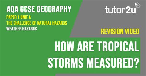 Topic Video For Aqa Gcse Geography How Are Tropical Storms Measured Weather Hazards 7