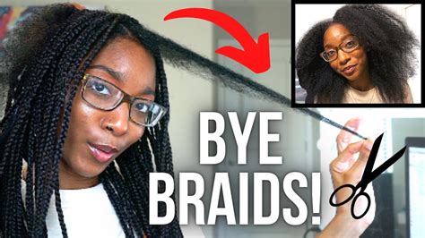 HOW TO Remove Box Braids WITHOUT BREAKAGE Retain Your Length YouTube