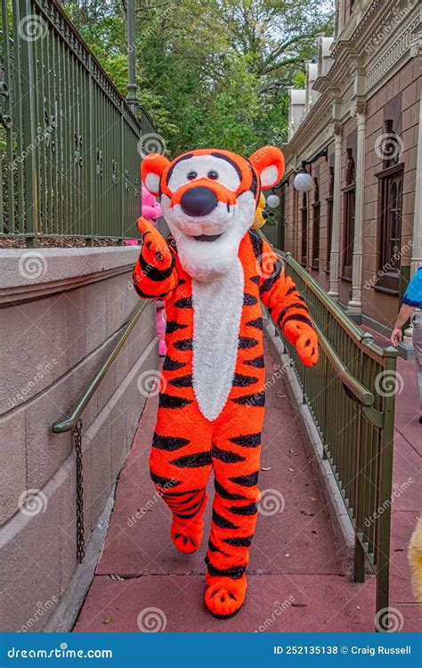 Tigger Character In Disney Magic Kingdom Editorial Stock Photo Image