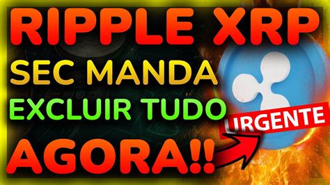 RIPPLE XRP HOJE SEC TOMA DECISÃO QUE PODE MUDAR TUDO RIPPLE XRP