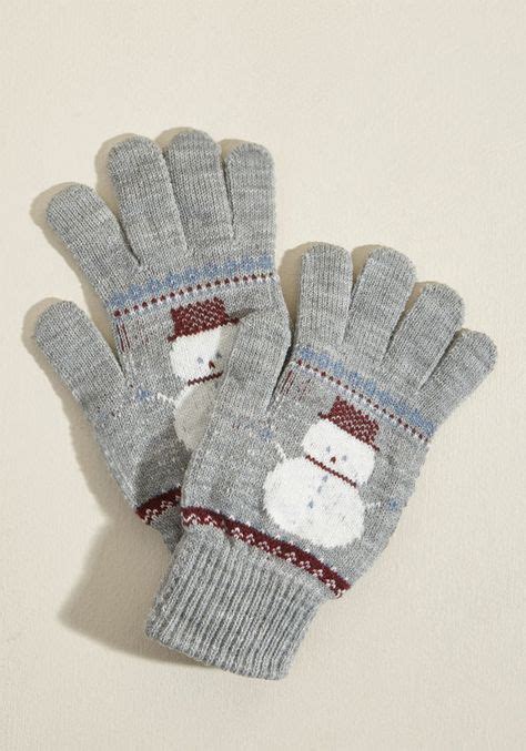 Frosty Fun Gloves Gloves Modcloth Knitted Gloves