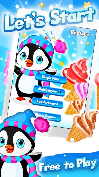 Arctic Penguin In The Frozen Ice Cream Fall Ing Hunt Pro Game By