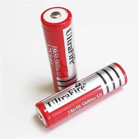 Bateria Ultrafire 18650 3 7v Li Ion 5800mah Recargable Electronica Plett