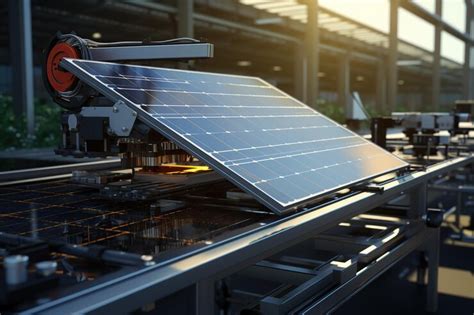 Premium Ai Image Automated Solar Production Manufacturing Industrial