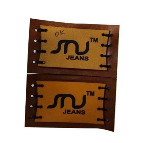 Pu Printed Jeans Label Packaging Type Packet At Rs Piece In