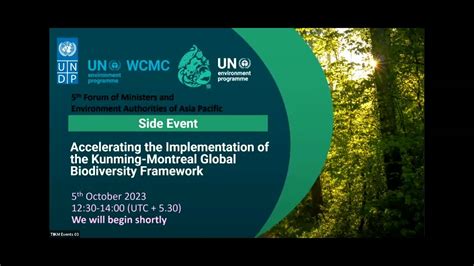 Accelerating The Implementation Of The Kunming Montreal Global